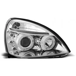 Phares avants tuning pour Renault Clio 2 - Chrome