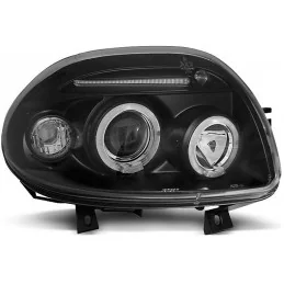 Feux Angel Eyes pour Renault Clio 2 - Noir