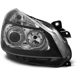 Faros delanteros angel eyes para Renault Clio - negro