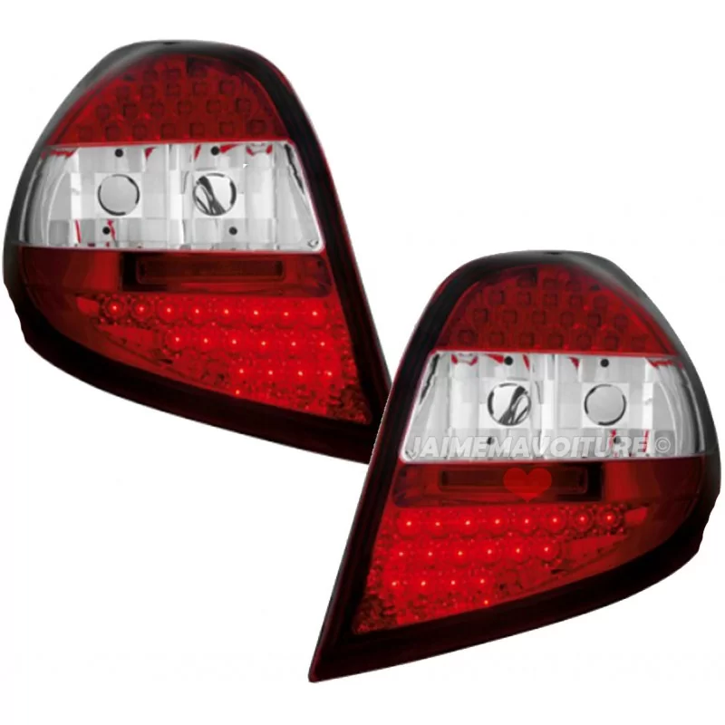 Renault Clio 3 - Feux Arrières Led Rouge blanc Renault Clio 3 - Feux Arrières Led Rouge blanc