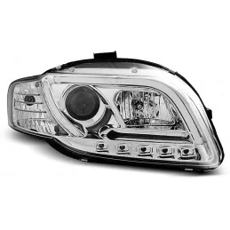 Koplamp voor Audi A4 B7 - LED TUBE chroom