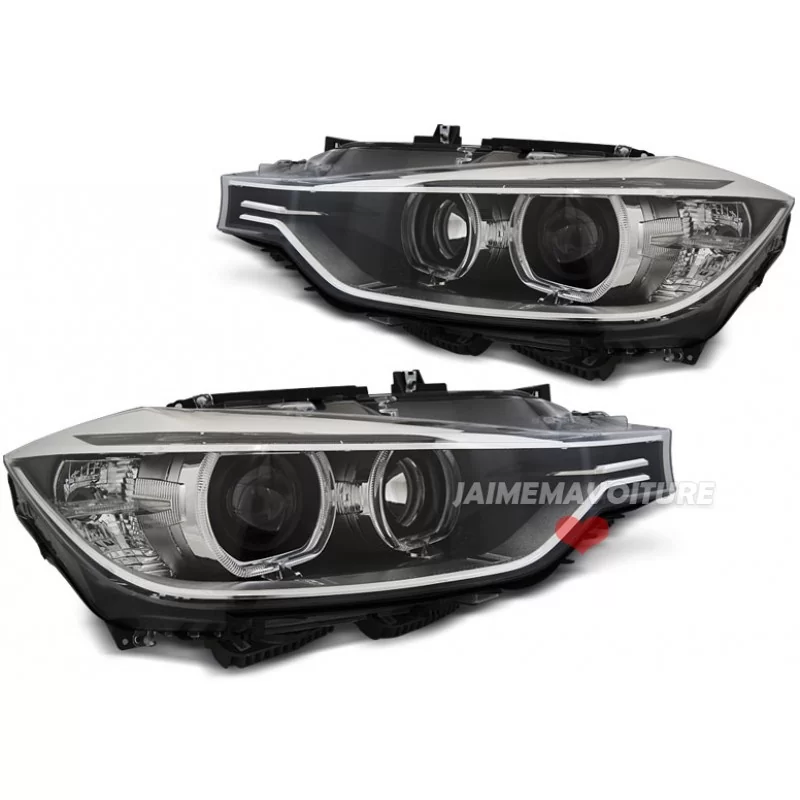 BMW 3-serie F30 F31 angel eyes LED-strålkastare fram BMW 3-serie F30 F31 angel eyes LED-strålkastare fram