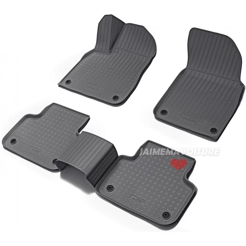 Kit 4 tapis de sol noir pour AUDI Q8 4M F1