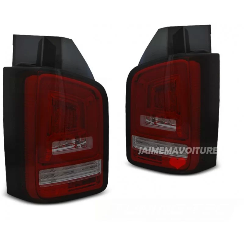 Fanale posteriore a LED per VW T6 2015-2019 Rosso fumé - Doppia porta