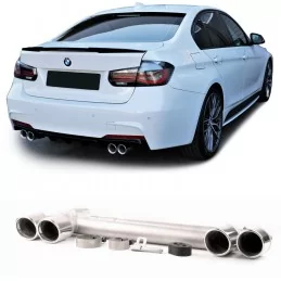 BMW 3 Series F30 F31 Pack M dual 2 tailpipes exhaust system