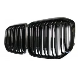 Dubbel bargrill till BMW X7 svartlackerad look M