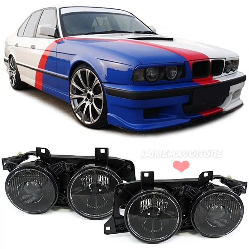 Angel Eyes für BMW E34, E32 schwarz