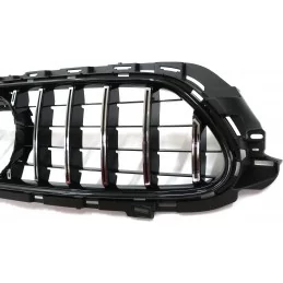 Black/chrome grille for Mercedes E-Class AMG pack W213 S213 FACELIFT 2020 2021 2022