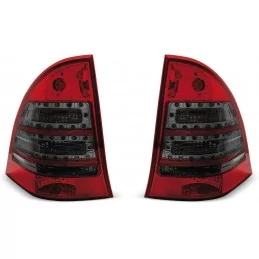 Feux Arrières LED pour Mercedes Classe C W203 Break Rouge Fumé