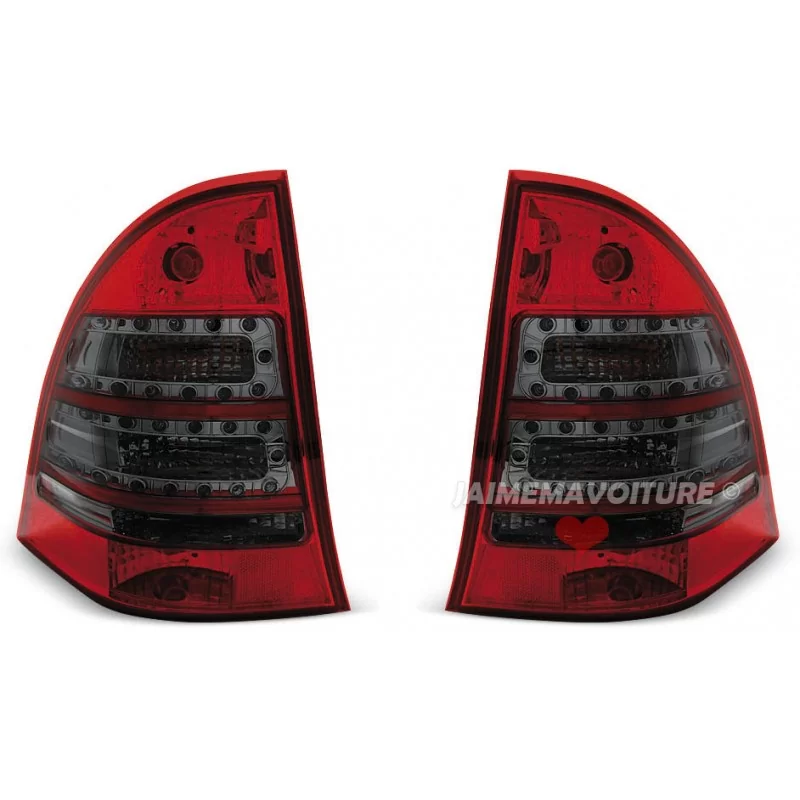 Fuego nuevo LED para Mercedes C W203 rojo humo clase de rotura Fuego nuevo LED para Mercedes C W203 rojo humo clase de rotura