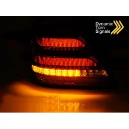 Feux arrières led dynamique pour Mercedes classe C 2000-2004 - Fumé