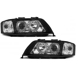 Frontal de faros angel eyes para Audi A6 2001-2004: xenón