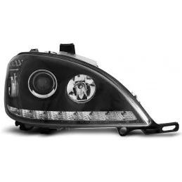 Zwarte led koplampen voor Mercedes ML W163 1998-2001