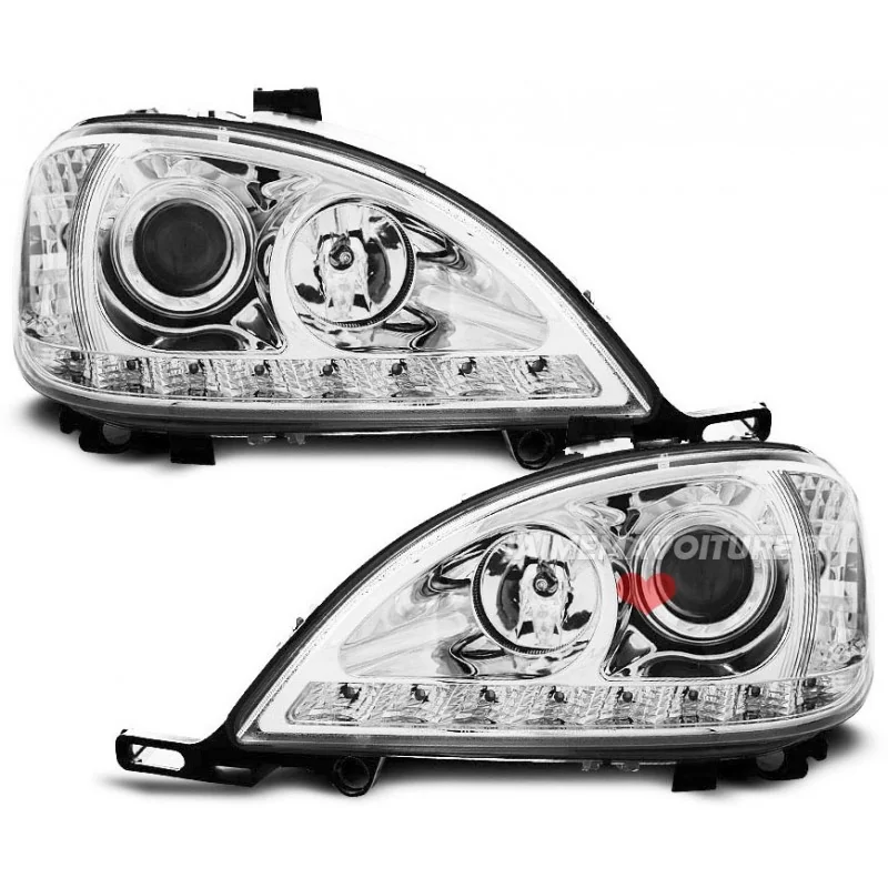 Headlights angel eyes for Mercedes ML Phase 2