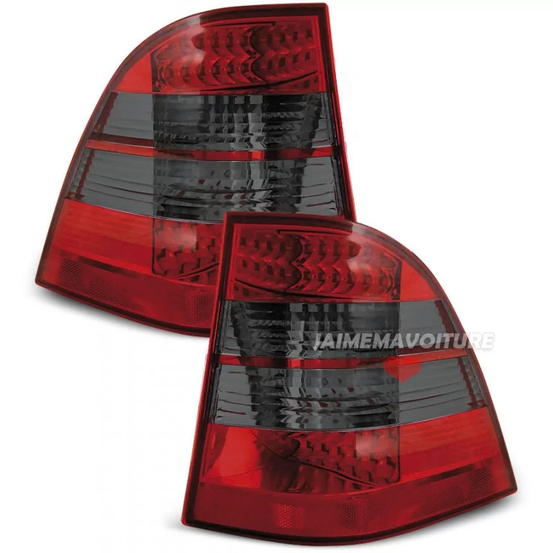 Feux Arrières a LED pour Mercedes ML W163 Rouge Fumé