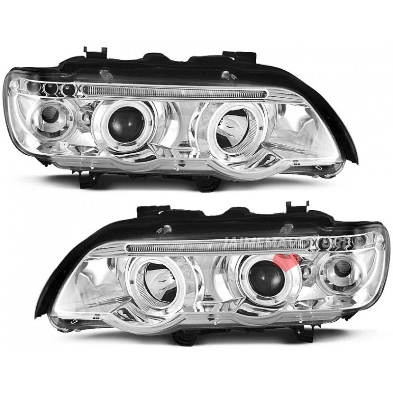 for BMW X 5 front headlights angel eyes
