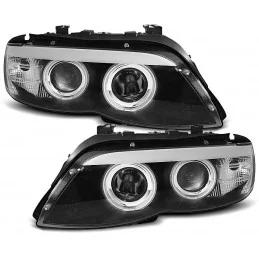 Phares avants angel eyes CCFL BMW X5 2003-2007 - Xenon