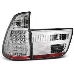 Feux arrières tuning led pour BMW X5 1999-2003 chrome