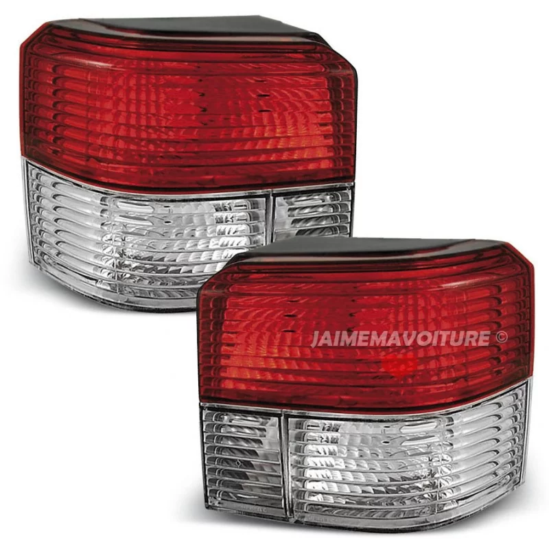 Feux arrières pour VW T4 1990-2003 - Rouge blanc Feux arrières pour VW T4 1990-2003 - Rouge blanc