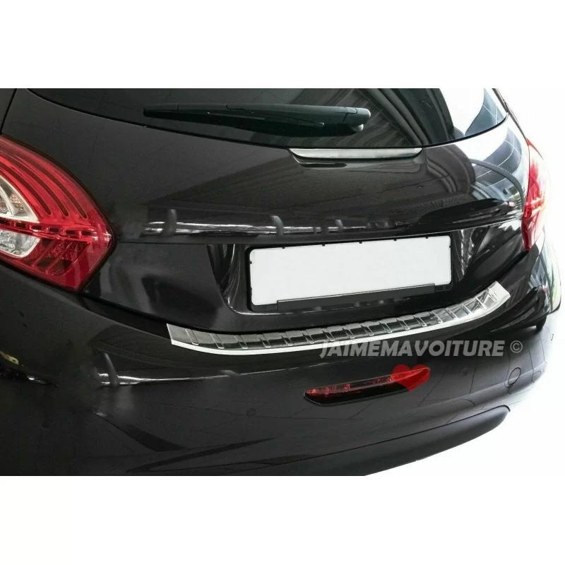 Seuil de chargement protection chrome alu pour Peugeot 208