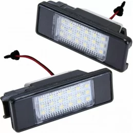 Pair of led turn signals mirrors for Citroen C3 C4 C5 - Black