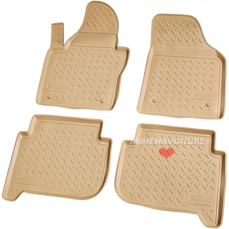 Tapis beige pour Volkswagen Touran 2003-2015