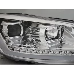 Dynamic led tube front headlights for VW Touran II 2010-2015