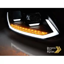 Dynamic led tube front lights for VW Touran II 2010-2015