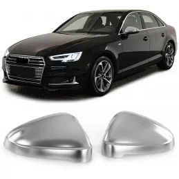 Coques de rétroviseurs alu mat pour Audi A4 S4 et A5 S5