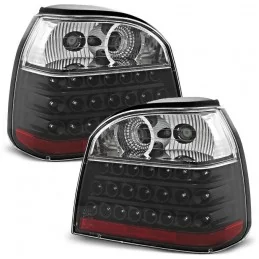 Luces traseras Golf 3 led rojo negro