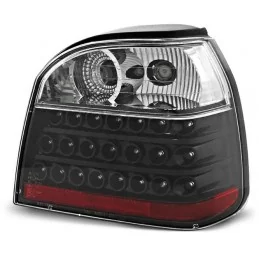 Luces traseras Golf 3 led rojo negro