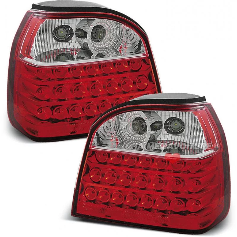 Golf 3 rear lights led Red