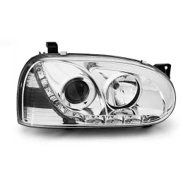 Faros delanteros led ojos del diablo para Golf 3