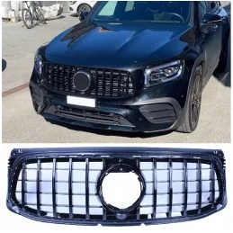 Schwarzer GT Panamericana-Kühlergrill für Mercedes GLB AMG