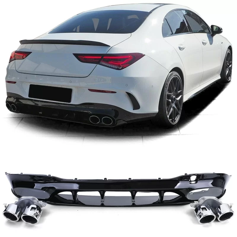 MERCEDES CLA AMG rear bumper diffuser