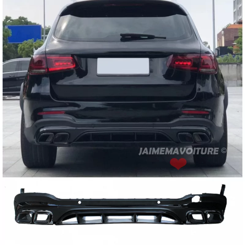 Difusor del parachoques trasero Mercedes GLC COUPÉ look GLC 63 AMG Difusor del parachoques trasero Mercedes GLC COUPÉ look GLC 63 AMG
