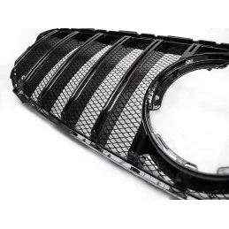 Svart panamericana-grill till Mercedes C-klass W205 facelift 2018-2022