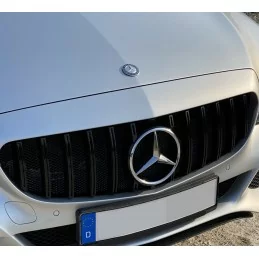 Mercedes Klasse C W205 Diamant Grille - Chrom Look grau C450