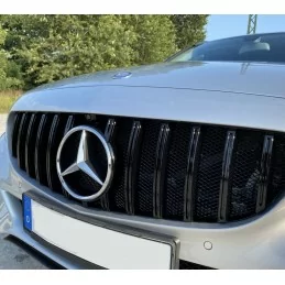 Mercedes Klasse C W205 Diamant Grille - Chrom Look grau C450