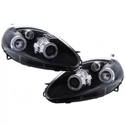 Angel eyes headlights Fiat Grande Punto