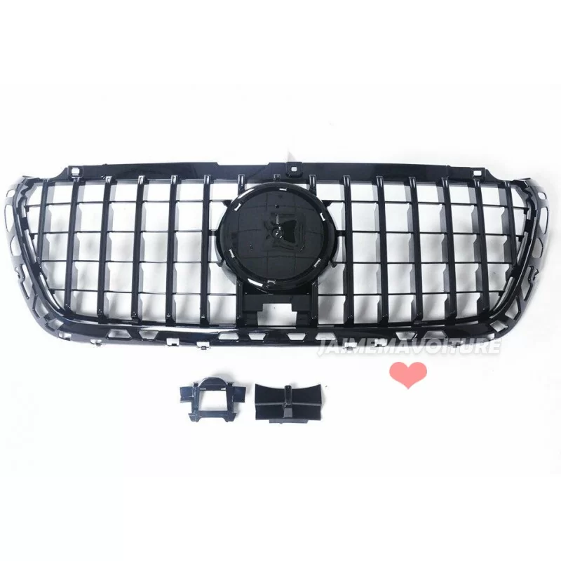 Black Panamericana grille for Mercedes Sprinter W907 2019-2024