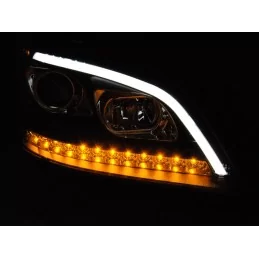 Phares avants à led tube pour Mercedes ML W164 - Noir