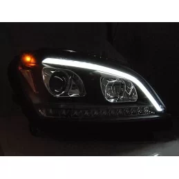 Faros led de tubo para Mercedes ML W164 - Negro