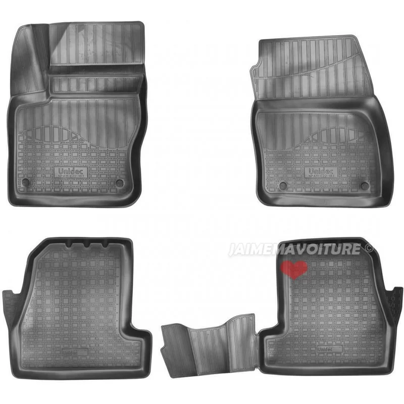 Doublure de Tapis de Coffre de Voiture à Couverture complète en Cuir PU  pour Ford Focus III Sedan 2014-2018, Doublure de Coffre de Voiture  Anti-poussière imperméables,E : : Auto et Moto