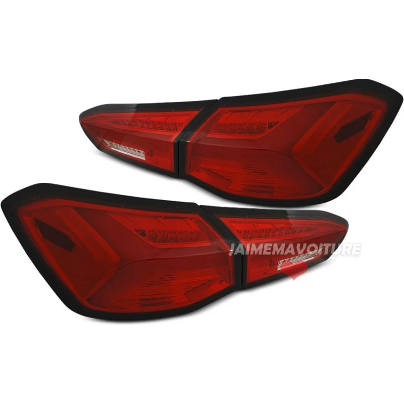 Phares arrières led pour Ford Focus MK4 - Rouge blanc