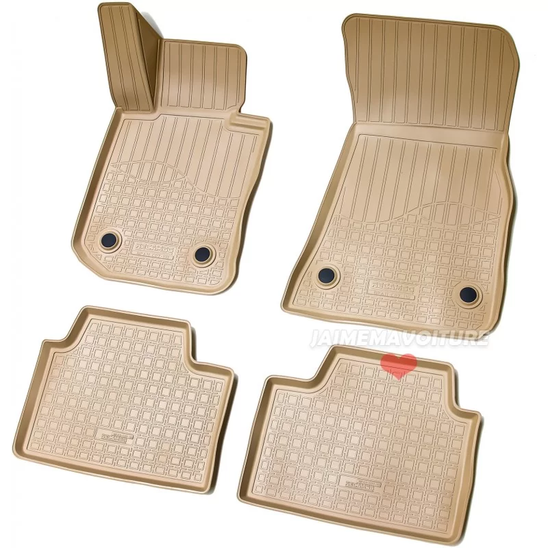 Tappetini in gomma per BMW Serie 3 G20 G21 - Beige Tappetini in gomma per BMW Serie 3 G20 G21 - Beige