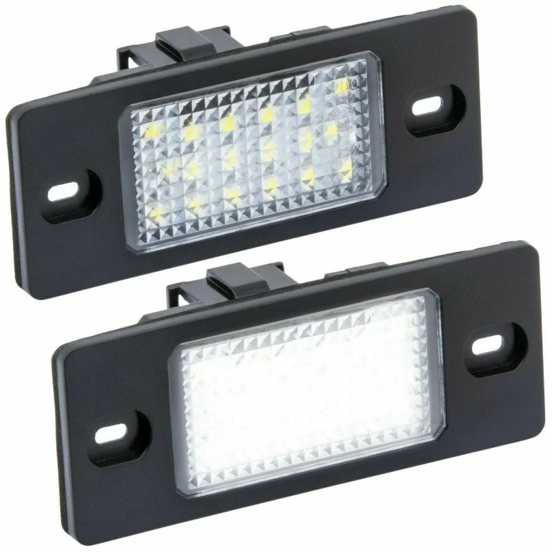 Luces de matrícula LED BLANCAS para Skoda Fabia / Yeti Luces de matrícula LED BLANCAS para Skoda Fabia / Yeti
