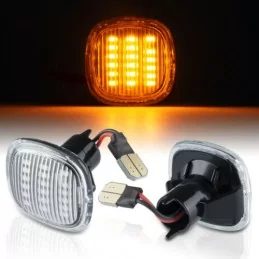 Coppia di ripetitori parafango a LED per Skoda / Audi / Seat - Bianco