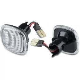 Par LED-stänkskärmsrepeatrar för Skoda / Audi / Seat - Vit