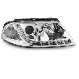 Fari tuning a LED per VW Passat 3BG 2000-2005 - Cromo